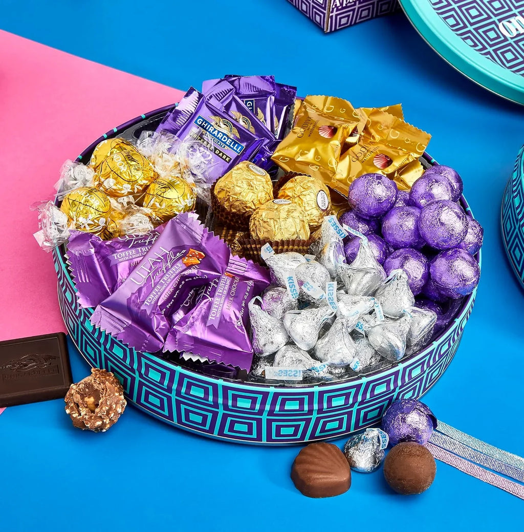 Ghir Gift | Box Chocolate for Luxury Chocolate Pack Basket Godiva Gifts Chocolate Kisses, Men, Assorted Brand Gift Variety Tin- Occasion?? Women Hershey On Christmas Includes Chocolate, | Gourmet By |