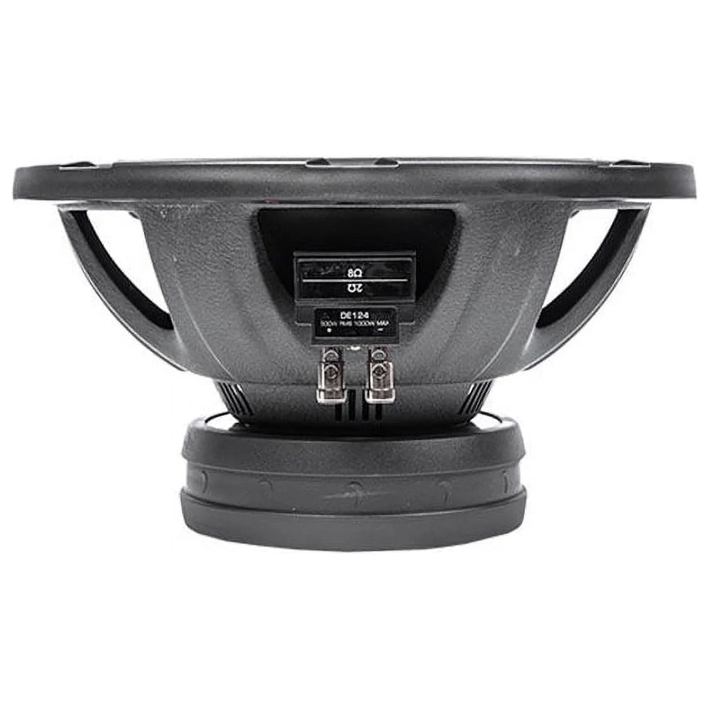 Peak Audio Series Diamond Handling) (1000W Power Coil 500W Subwoofer 4Ohm Dual Diamond DES124 RMS Voice 12" Elite