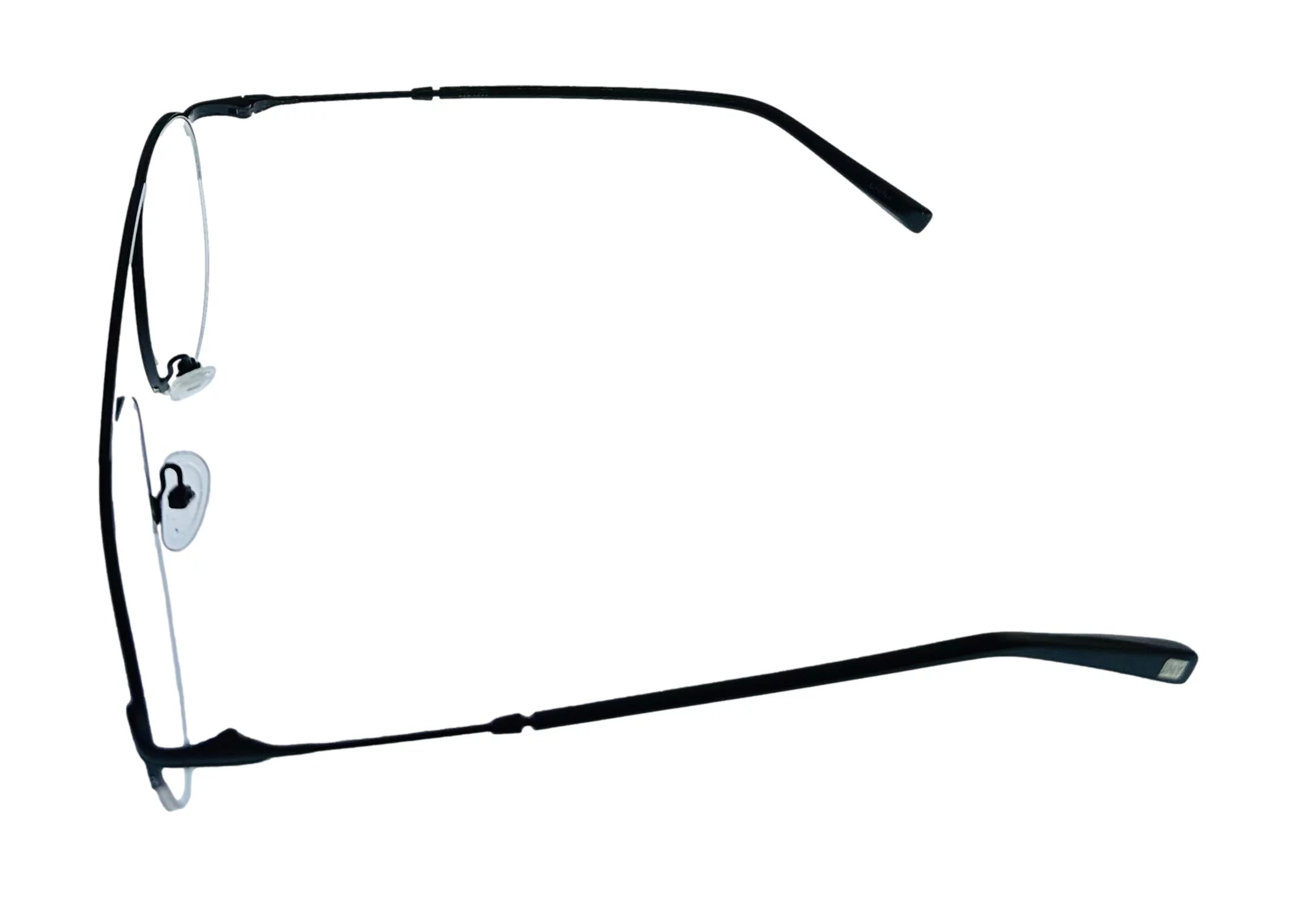 Jones Black Frame. York J359. Aviator Metal 53mm Eyewear Mens Matte New Rimless