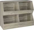Book Hallway, Bedroom, 4 39.4" Cabinet, Wooden Wash Children , Cubby Kids Long, Toddler Bookcase, Nursery, Toy JIAH Gray Toy Storage Organizer, Shelf Toy Storage School, for