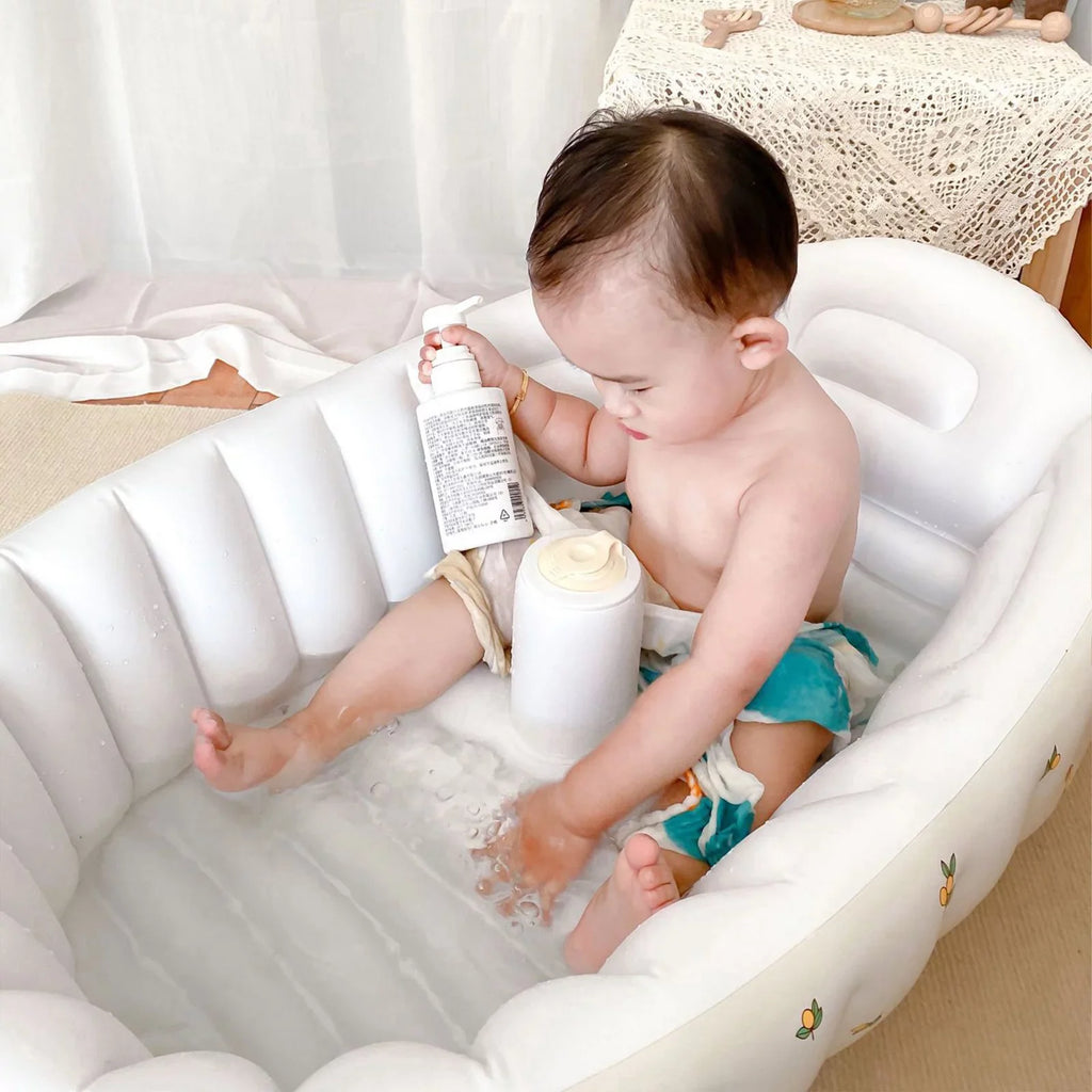 Inflatable Bathroom Pool Bath Baby Tub Swimming Foldable Portable Bath Newborn Baby