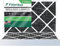Filters Eliminator Activated AC Furnace Filterbuy Odor 16x30x1 Carbon MERV with HVAC 8 Air (5-Pack) Pleated