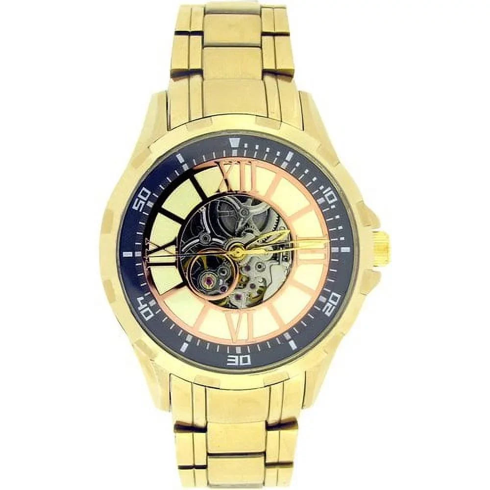 Watch Elgin (FG9040) Male Automatic Gold-Tone with Adult Full Dial Arabic Rose