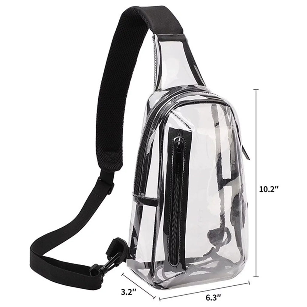 Adjustable Outdoor New Bag Sling Shoulder Transparent Bag Bag Travel Belt Sports Leisure Visual