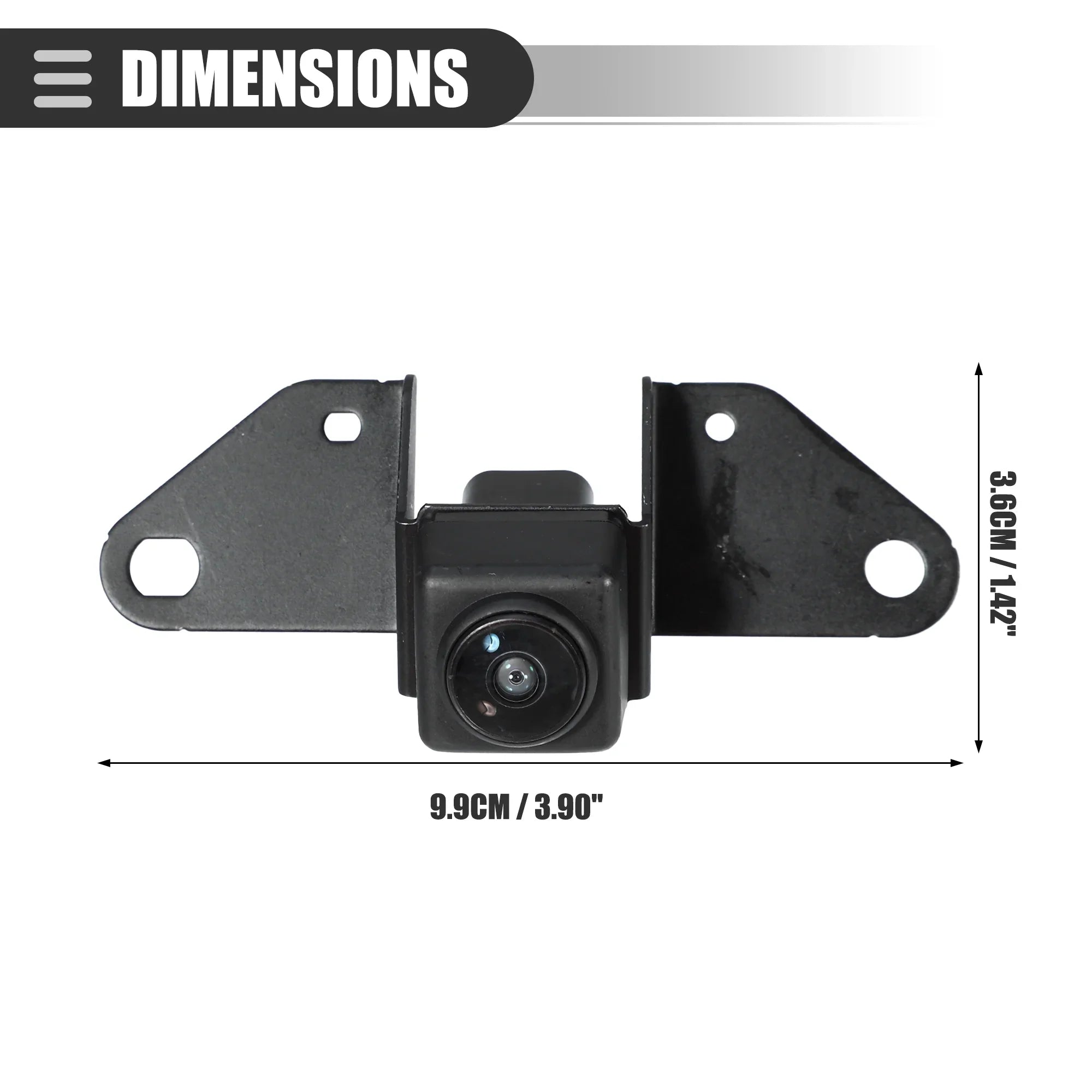 View Bargains Front Sport Nissan Plastic Camera Parking 2017-2019 No.284F1-4EA0A Unique Rogue for Black Metal