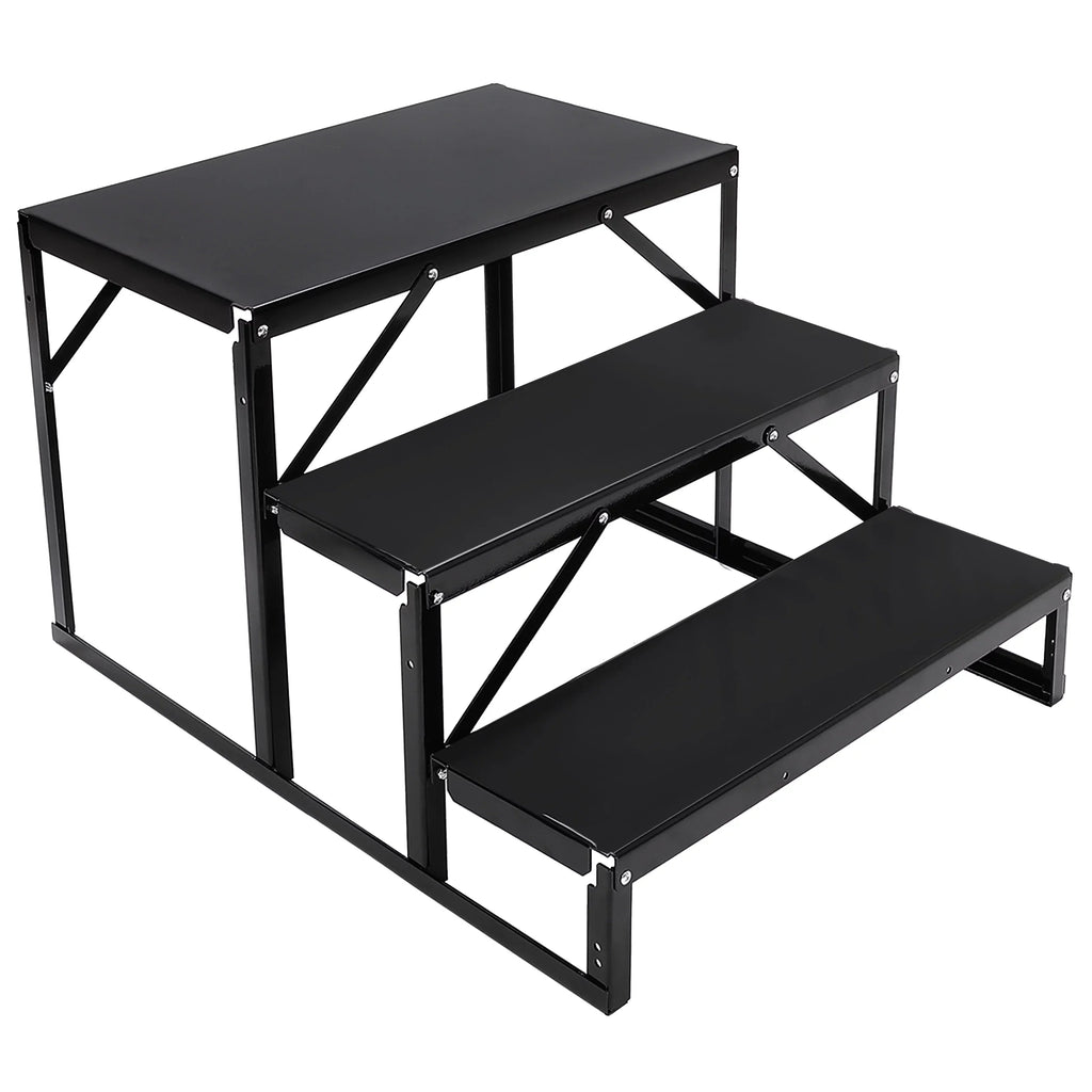 Travel Steps Camper Trailer for HECASA Hand Armrest RV Hand-railing Rail Stairs Trailer Universal Steel Side W/ Load 3