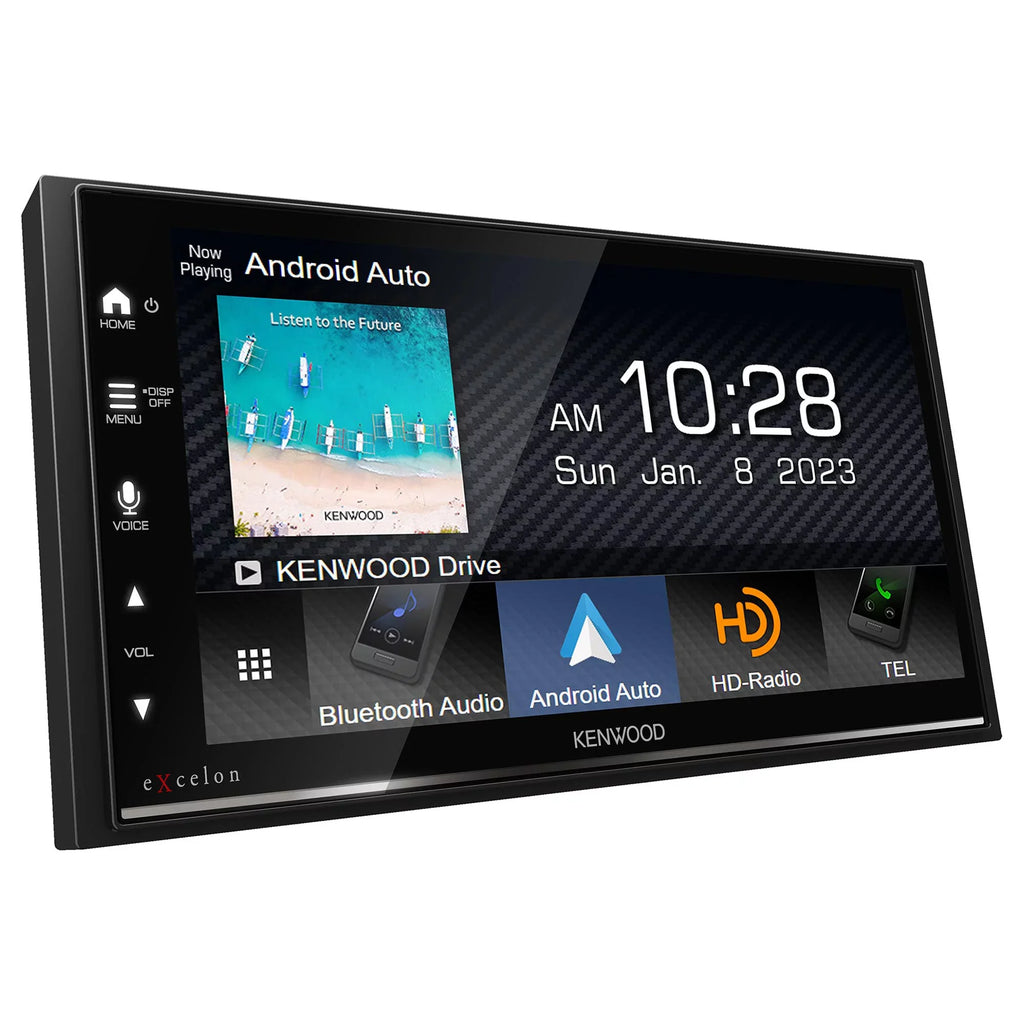 Receiver Kenwood DMX709S View Rear MultiMedia Plate with CMOS-320LP with Multi-Angle Camera License Mounting