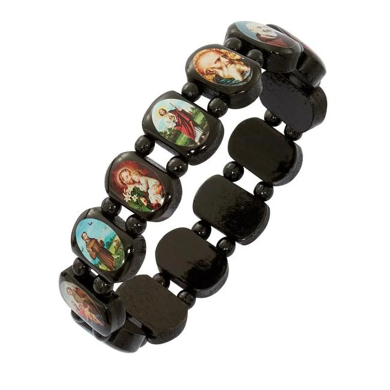 Saint B1126C Men Bracelet Carded Mcvan Wooden