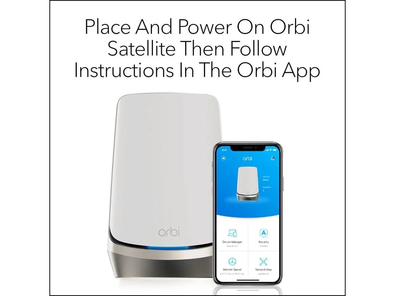 3,000 sq. with Up 6E Adds ft, Coverage RBKE963, (RBSE960) RBRE960, Satellite (10.8Gbps) Works AXE11000 Add-on RBKE962, NETGEAR Quad-Band Orbi Orbi - WiFi Mesh to