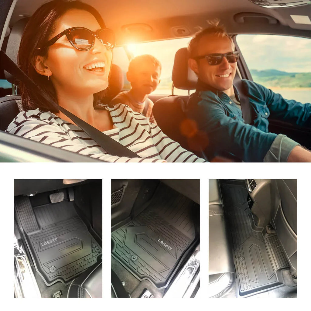 (NOT Row, & Seating Black WK Grand Cherokee 2022, Fit Jeep Weather Car 2016-2021 Bench 2nd Liners and Lasfit only, 1st Set, Floor Mats Grand Vehicle Jeep TPE ) Cherokee Floor All Cherokee for Jeep