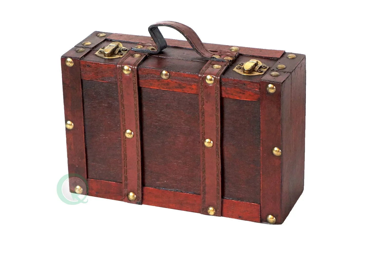 Suitcase Old-fashioned with Straps Small