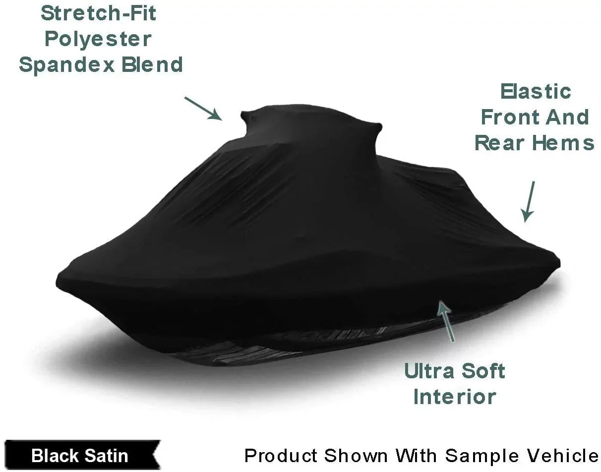 1991-1995 Satin - for Ski Indoor from Storage Cover & VXR Jet Wave Includes Inside! - - - 650 Soft Indoor Ultra Runner Dust Protects Stretchy Yamaha ONLY Bag Dings Black &