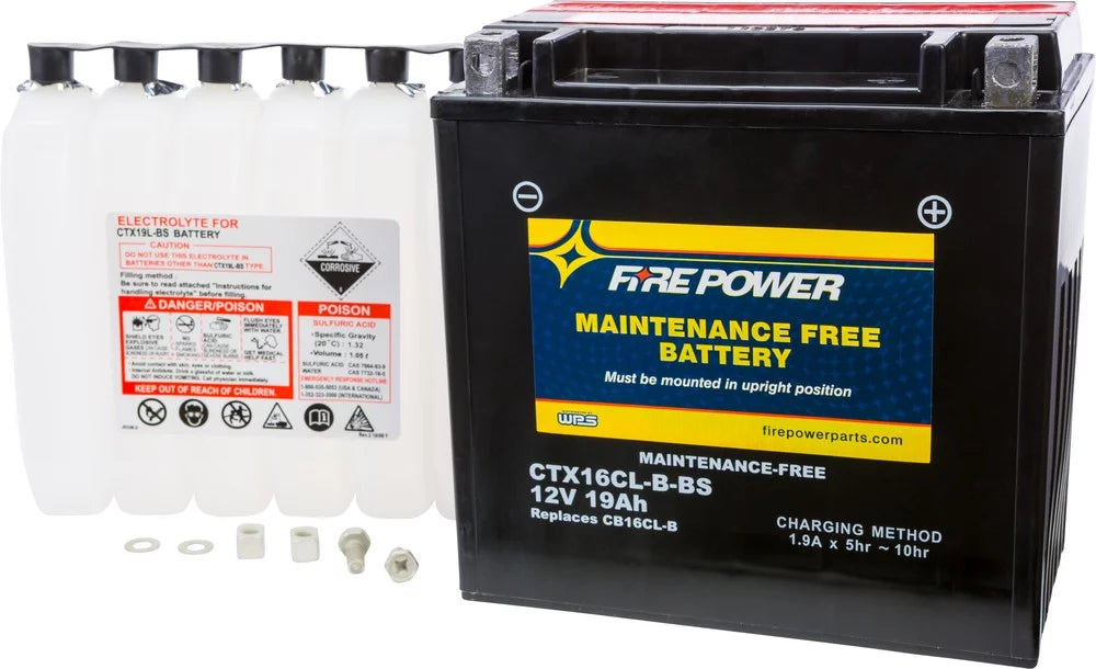With Compatible Yamaha Battery 2009-2018 Power Fire Free Cruiser HO Maintenance FX (FY/FB1800-A)