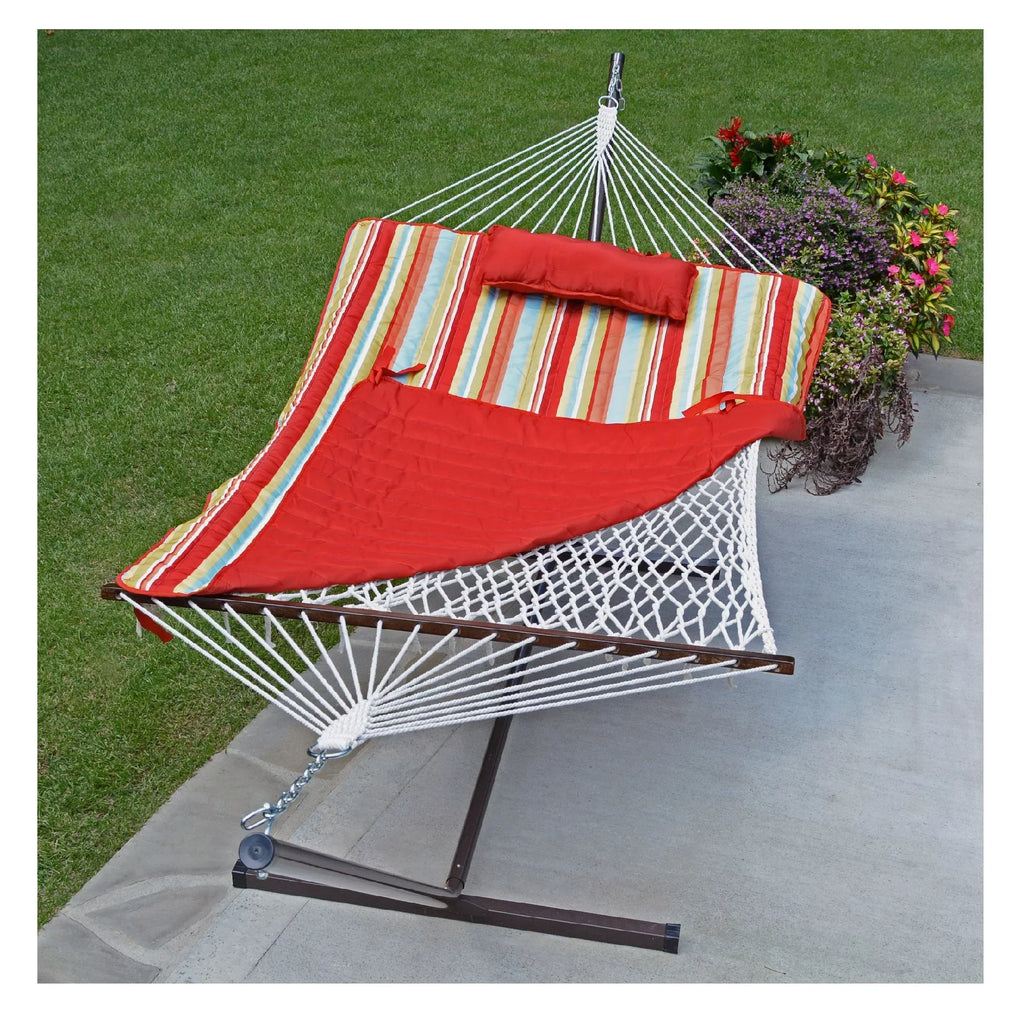 Soft Hammock Hamptons Collection Comfort Cotton Frame Striped 144" with The