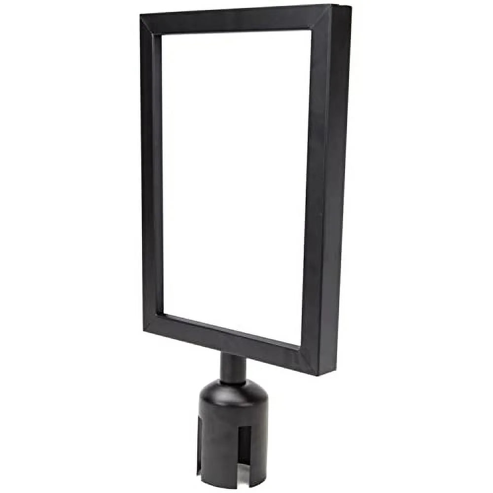 Portrait Stanchion 2" Pedro's Frame Party Pudgy by - Sign Double-Sided Black Supplies Retractable x 8.5" Metal for Stanchions Belt 11" Diameter Holder