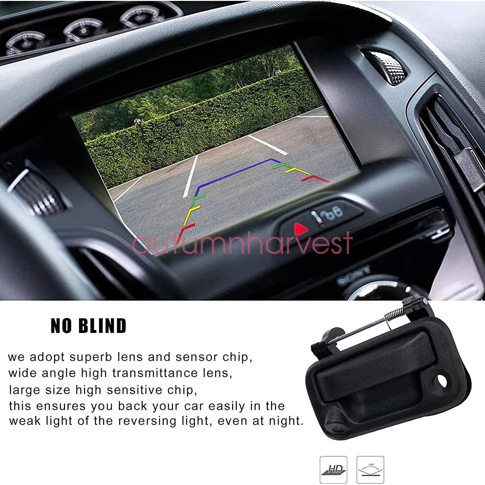 Camera for Ford Backup View Tailgate Rear F150/F250/F350/F450 Handle with Camera