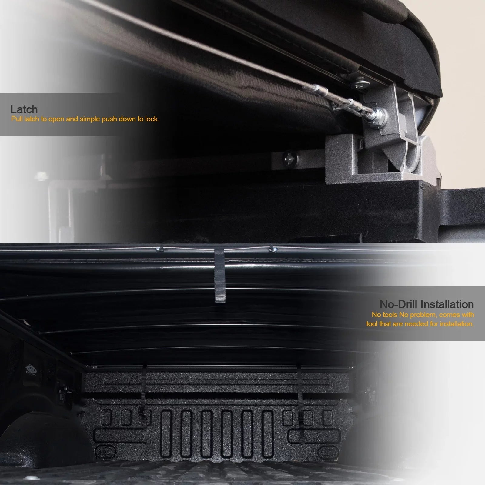 with Truck Lock 2019-2022 1500 76.8" Body ( LED Cover Feet And Up ) Bed Style Roll Stehlen New 6.4 For Lights Ram Tonneau Bed 733469495116