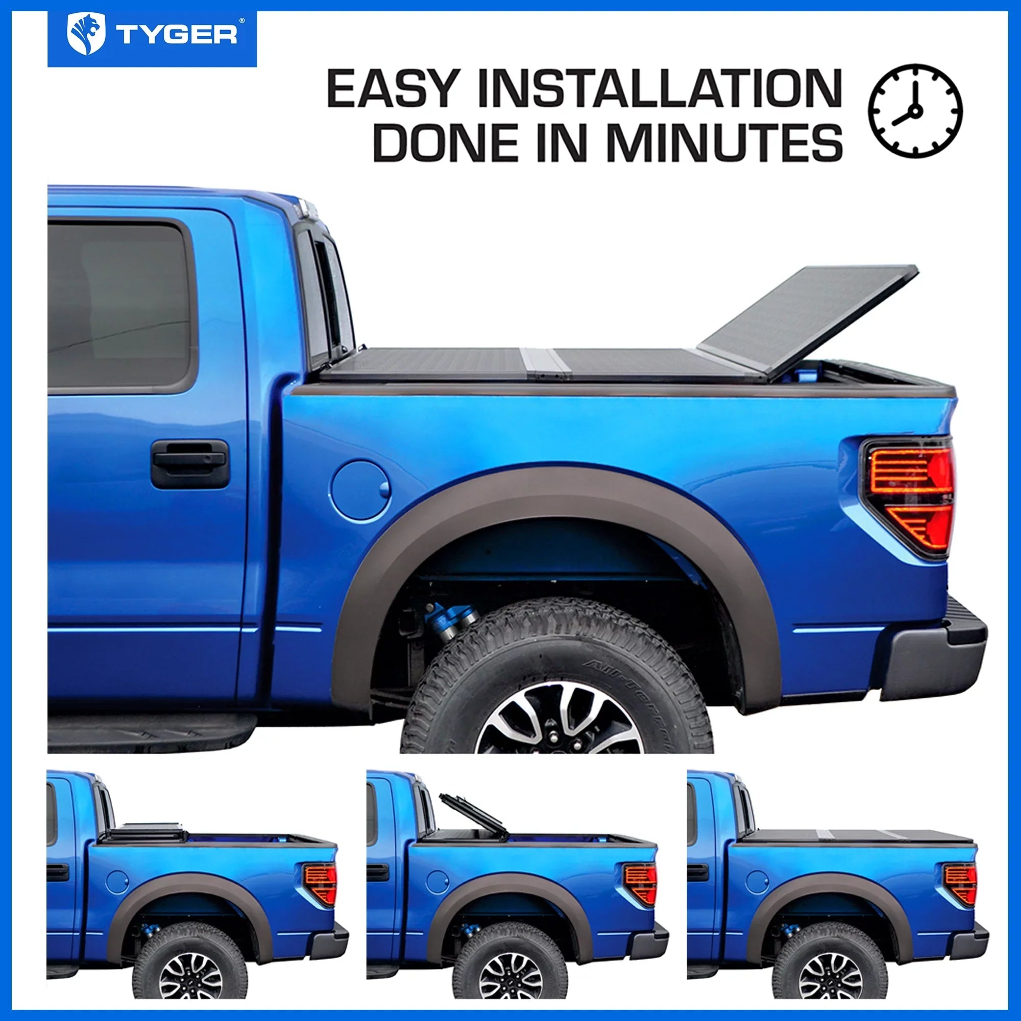 | | TG-BC5C3007 2500 Hardtop GMC / Compatible 3500 HD 2015-2019 Auto 6'6" Bed Silverado Alloy Sierra Bed 1500; Cover HD; Aluminum LD/Limited Tonneau | Truck with 2019 Chevy Tyger T5 2014-2018
