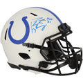 Authentic Manning Autographed Colts Fanatics Authentic Eclipse Peyton Inscription Indianapolis 21" with "HOF Lunar Alternate Certified - Riddell Helmet Speed