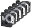 Filery D1 Tape DYMO Maker Labels Replacement, Refill, Label Tape 45013 Compatible Tape Label S0720530 for Black