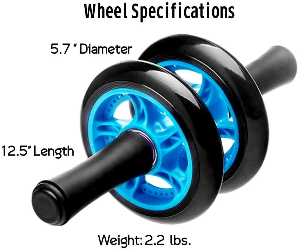 Dual Roller Knee AB Pad and Wheel with Bearings Ball