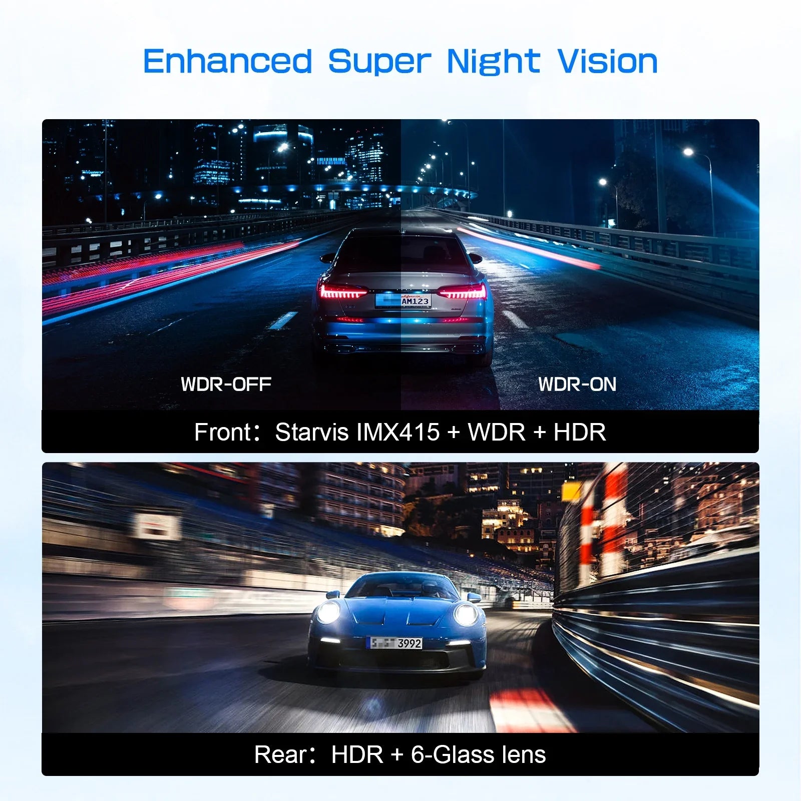 Card Dash 11" Split JOMISE Rear Parking 32G Screen 4K and Front View GPS Mirror Camera Monitor Cam Rear 24H