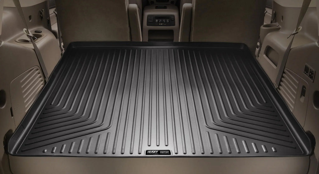 Cadillac GMC 28221 Chevrolet with Seat XL 3rd 2015-19 Husky - Suburban, Cargo 2015-19 Escalade Yukon by RealTruck Behind Liner ESV, Compatible Black 2015-19