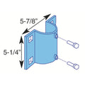 x DE86101F Dock Side Edge 5-1/4" Galvanized, Leg Holder, 5-7/8"