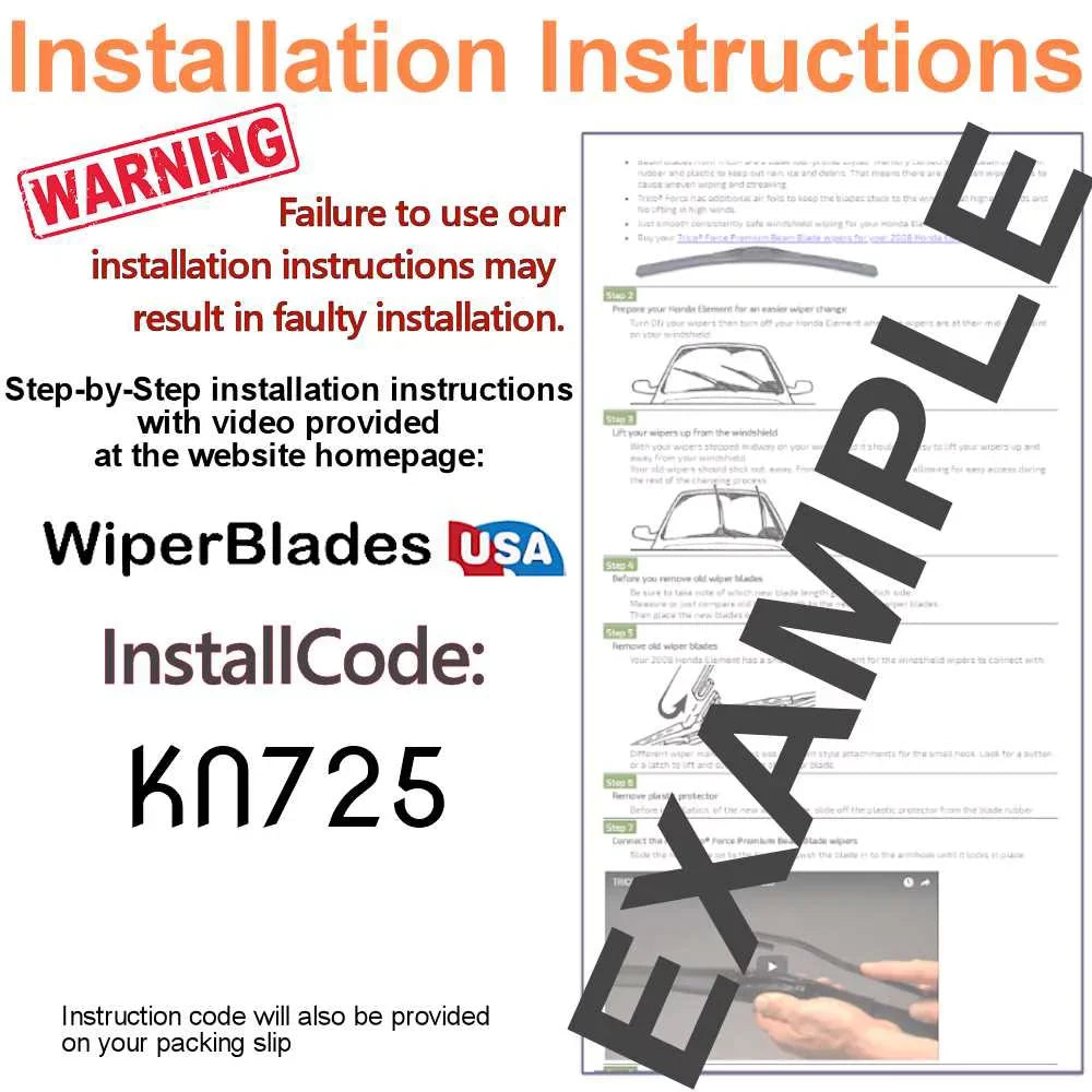 Performance G4 2019 of Beam Mirage Wipers (Set Mitsubishi 2)