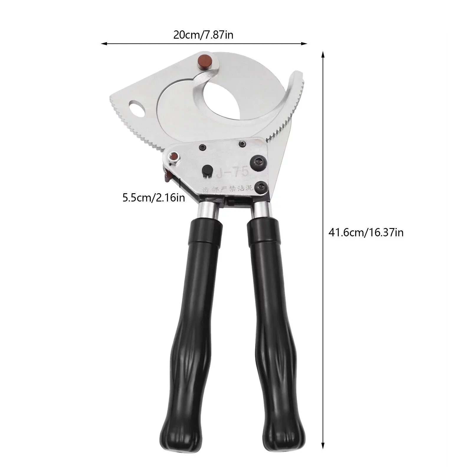 For Aluminum, Cutter Cutter Cable Duty Cable Ratchet to Cable Cutter Ratchet Wire ¦µ75mm Ratchet Cutter Copper Duty J75 Cut ¦µ75mm Ratcheting up Cut Cutter Heavy Cutting Cuting Tool Heavy