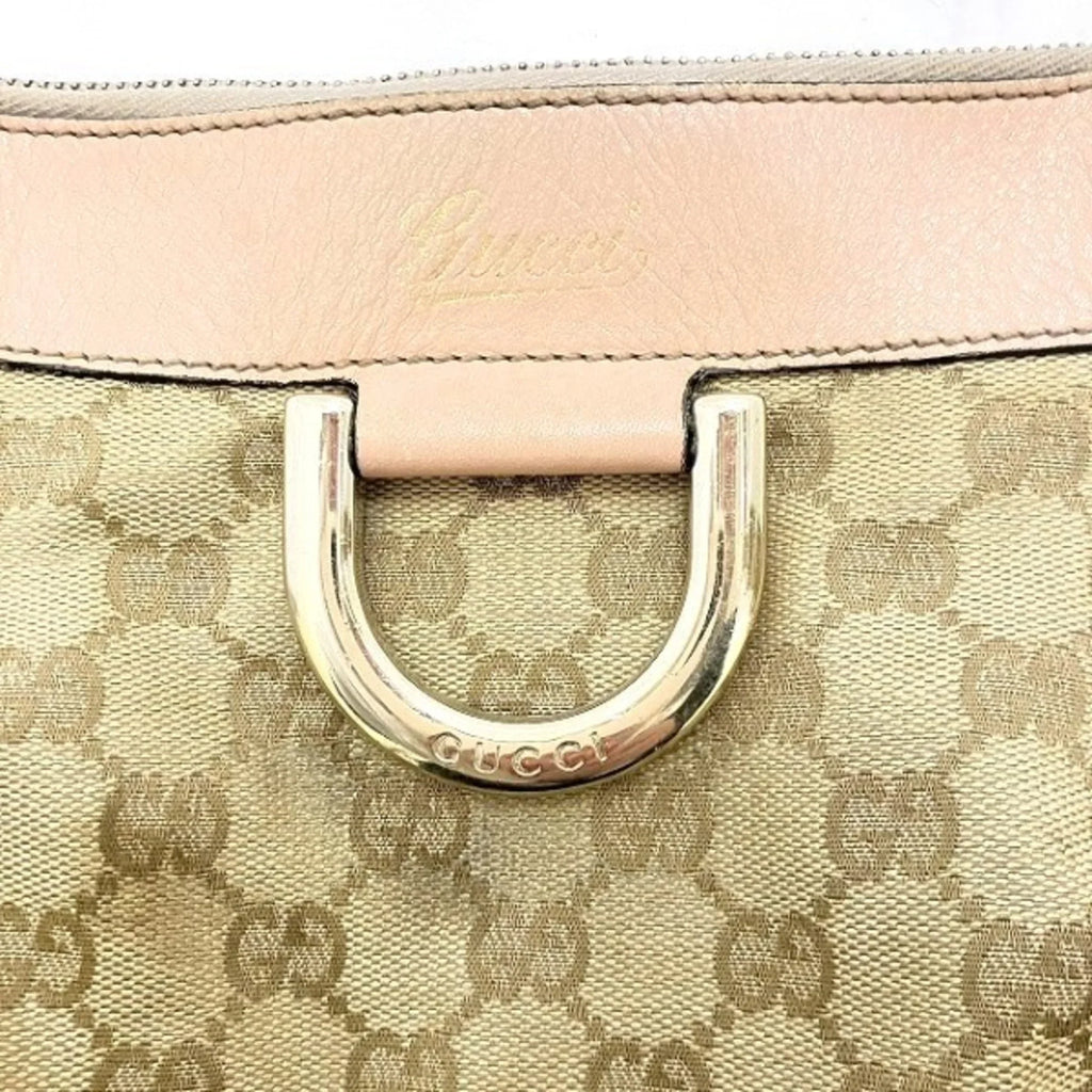 (Good) Shoulder Pre-Owned GUCCI Ladies 203257 Canvas Abbey GG Bag