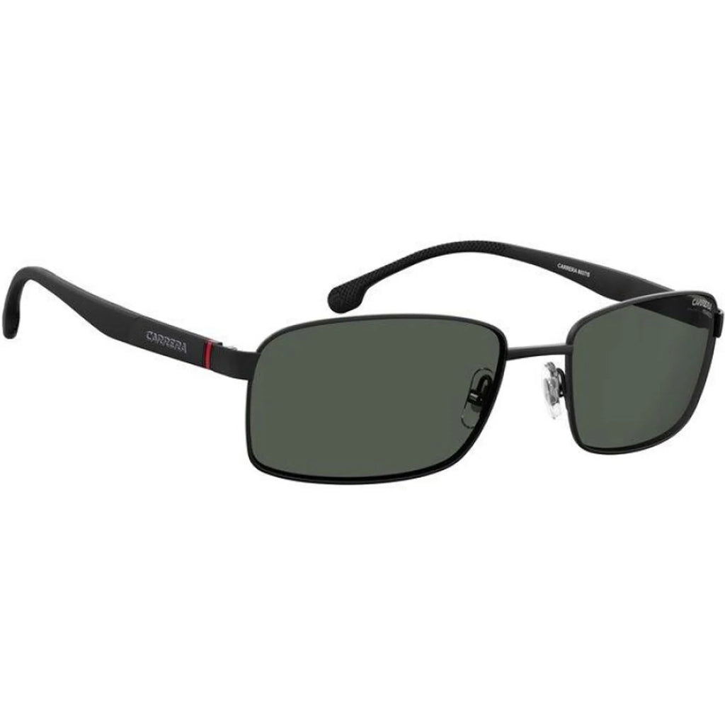 Sunglasses, Gray, Rectangular Carrera 8037/S 18mm 58mm, Black/Polarized Men's