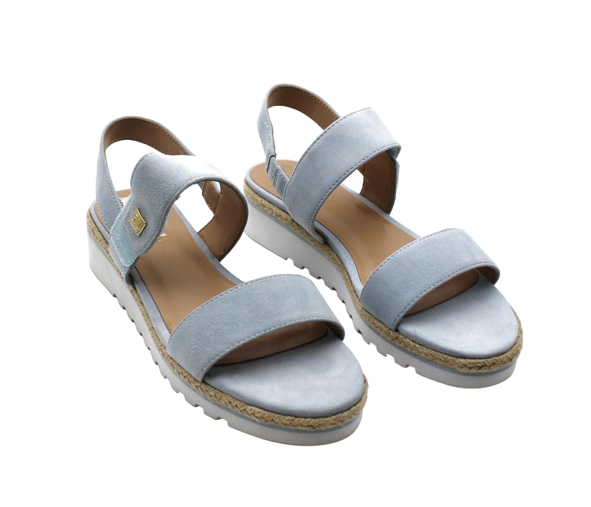 Jewelle Lauren Lauren 8.5 Wedge Sandals US) Ralph (Size