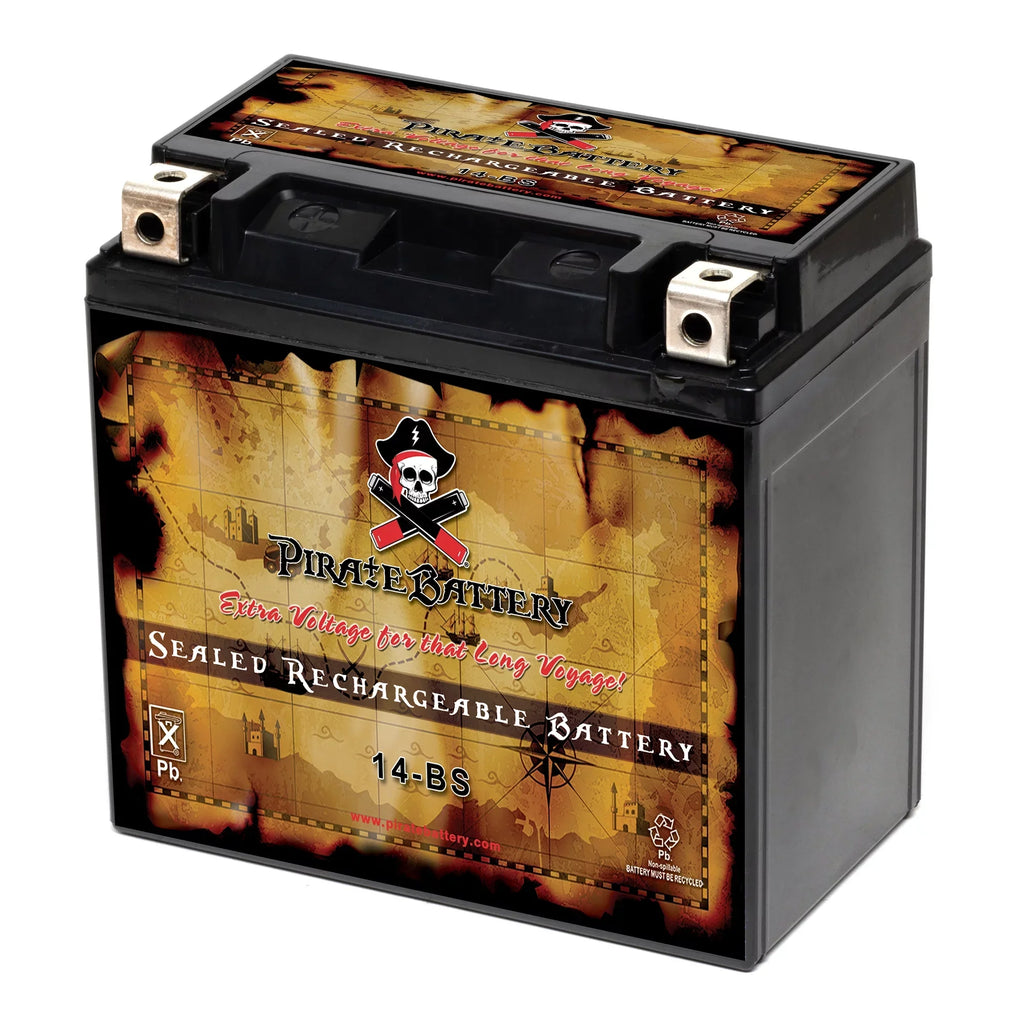 for (14-BS Kawasaki Pirate Volt,12 Motorcycle Drifter CCA) 800cc B, Battery YTX14-BS Classic, Ah, 1995 C, Vulcan, E 200 12 Vn800-a, Battery