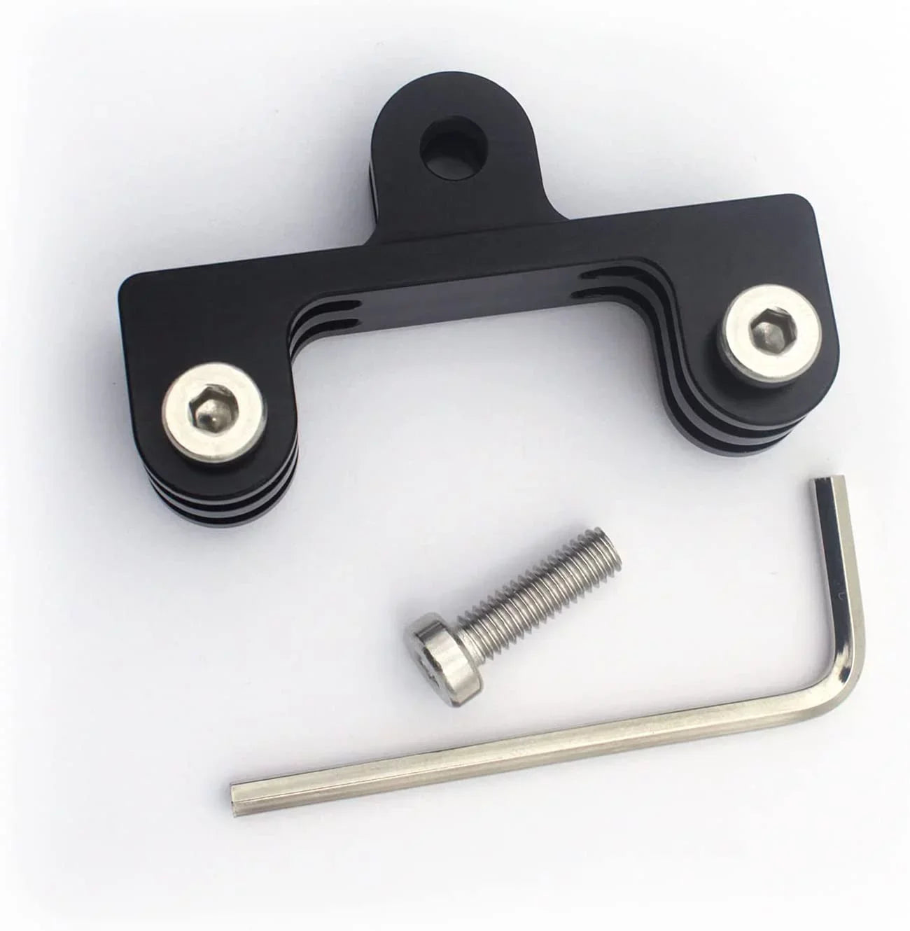for Osmo Adapter Dual Twin 10/9/8/7/(2018)/6/5/4 Mount Black,Hero GoPro Hero Aluminum Action,AKASO/Campark/YI 3+,DJI