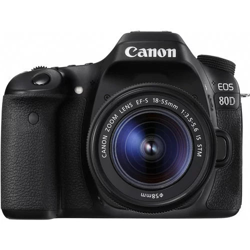 Kit 80D Lens Canon + DSLR EOS with Essentials Expo 18-55mm Camera 64GB