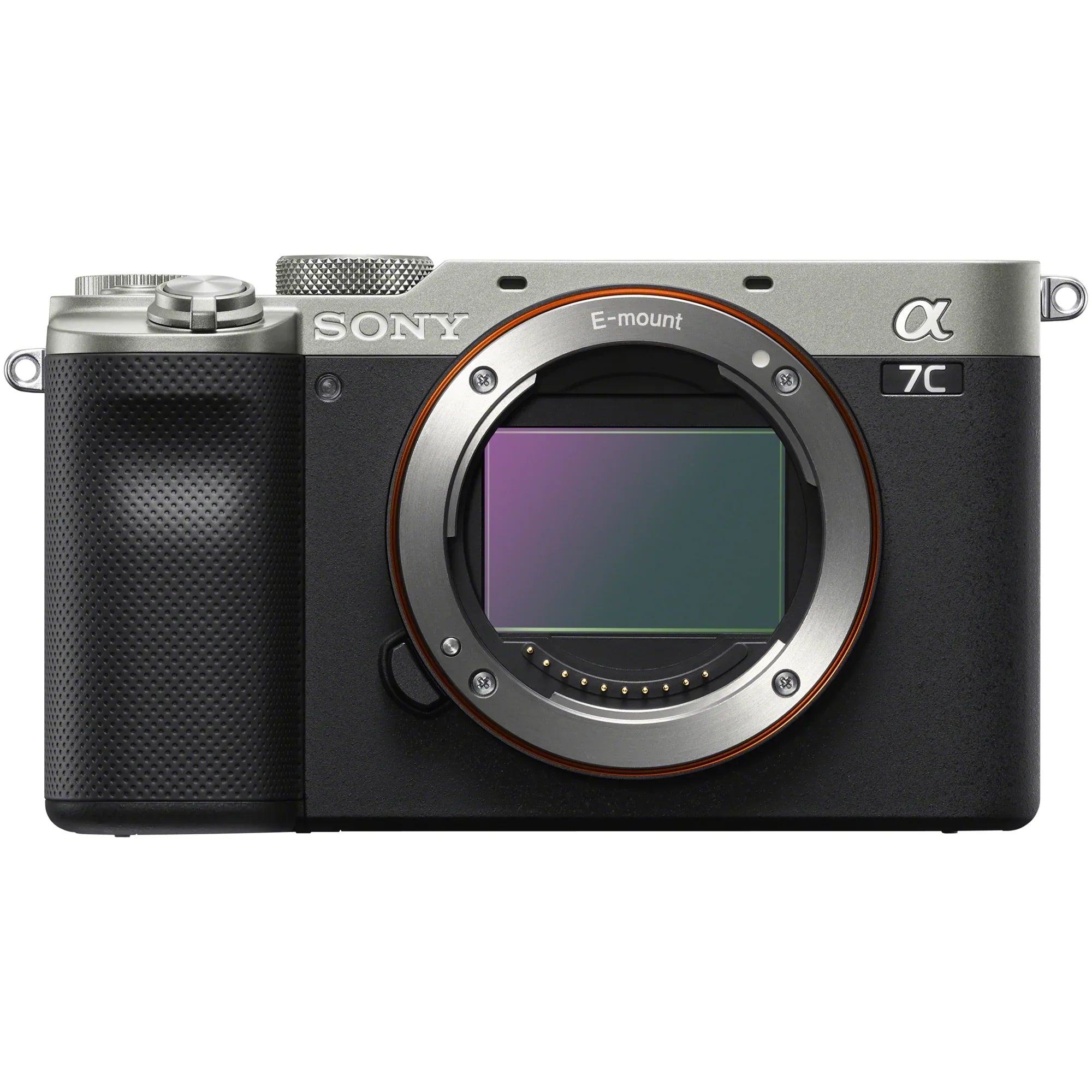 Deco and + Body Sony Charger, Bundle Software Silver with Kit a7C Gear Size Full Camera Accessories Photography Extra ILCE7C/S Tripod Mirrorless Battery, Full Dual Frame Pro Case +
