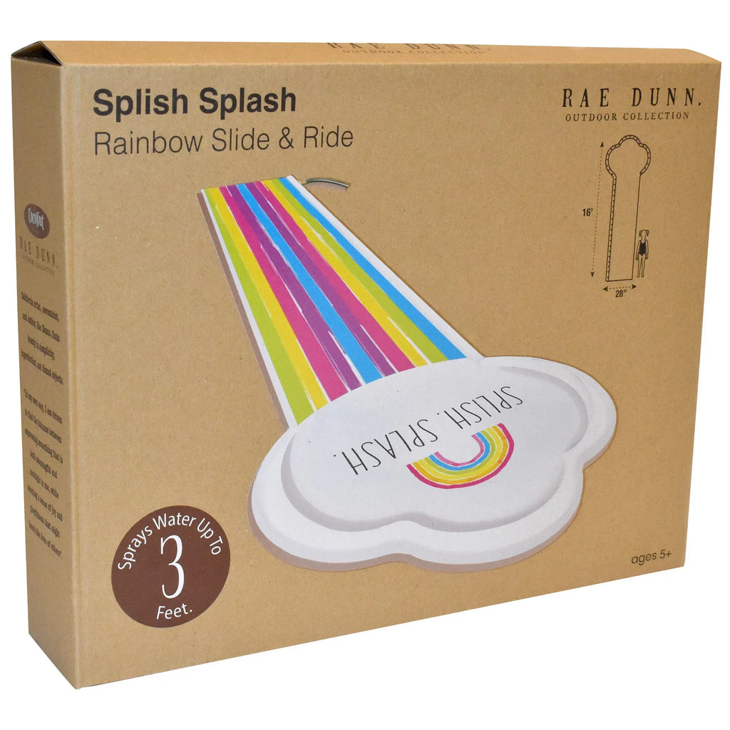 Foot Rae -16 Mat, 5+ & Float, CocoNut Sliding Sprinkler, Age Rainbow Dunn: Water Durable Slide Ride Slide Splash Splish