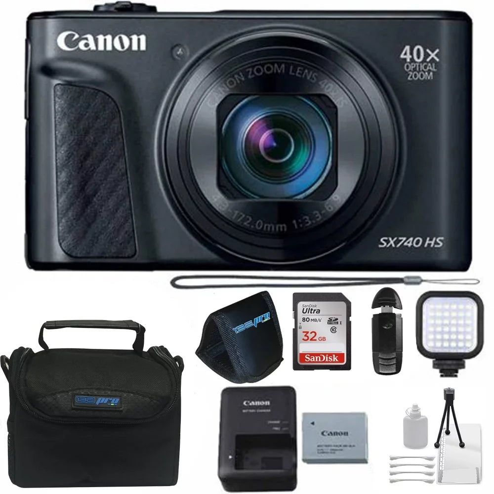 Canon Buzz-photo Camera HS with 32GB SX740 Zoom 40x Digital Kit PowerShot Optical