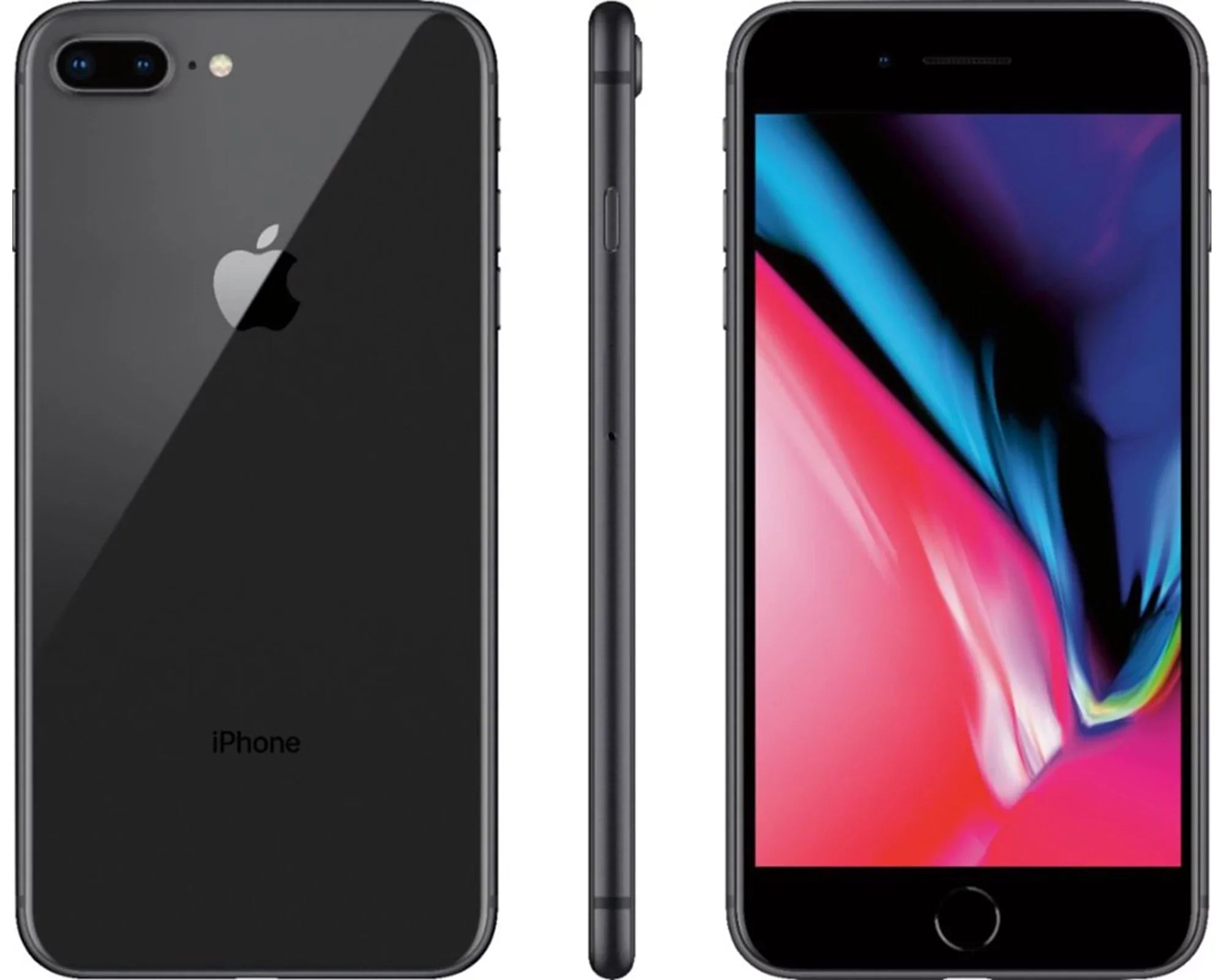 Unlocked (Refurbished) - Plus Restored iPhone Space Gray Apple 8 64GB, GSM