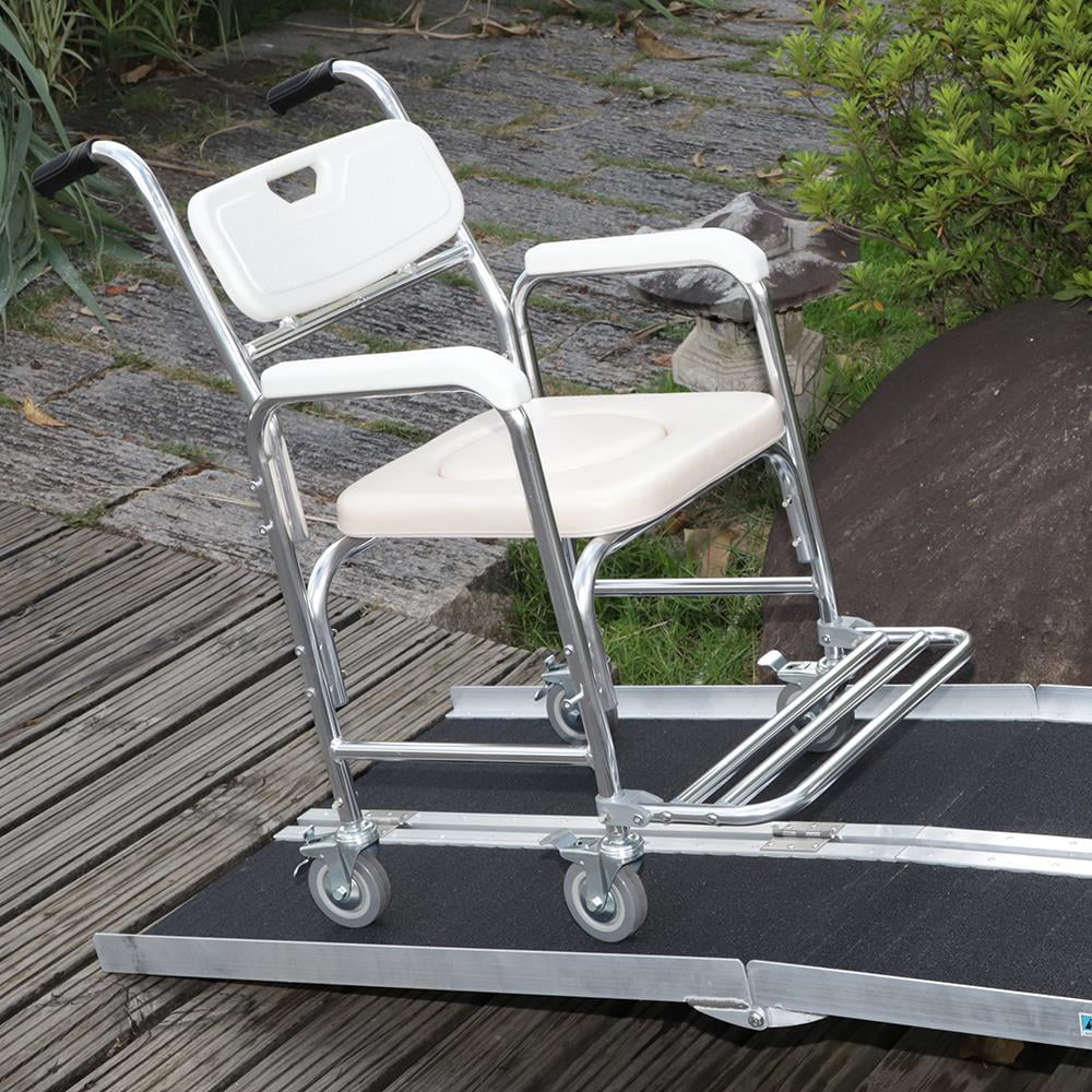 Wheelchair x Ktaxon Scooter 28" Multifold 72" 6FT Portable Non-skid Aluminum Ramp Carrier Mobility