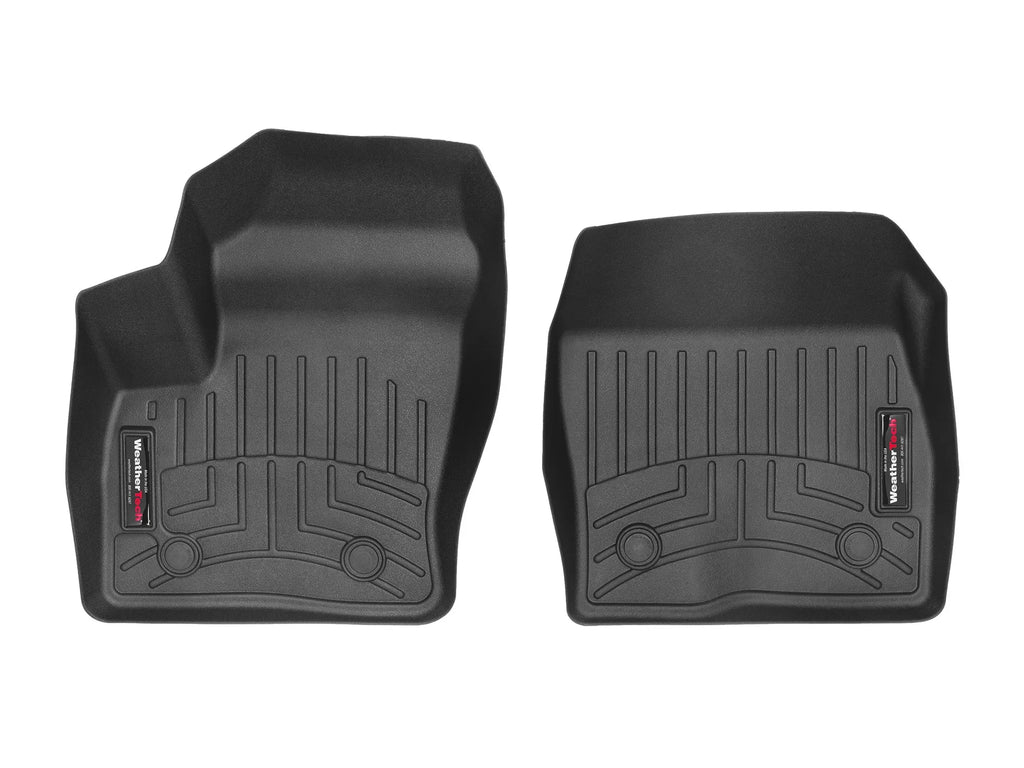 compatible (Driver Fit Passenger), - Row 2018-2023 1st & Transit Connect Ford WeatherTech FloorLiners Black Custom with