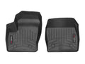 compatible (Driver Fit Passenger), - Row 2018-2023 1st & Transit Connect Ford WeatherTech FloorLiners Black Custom with