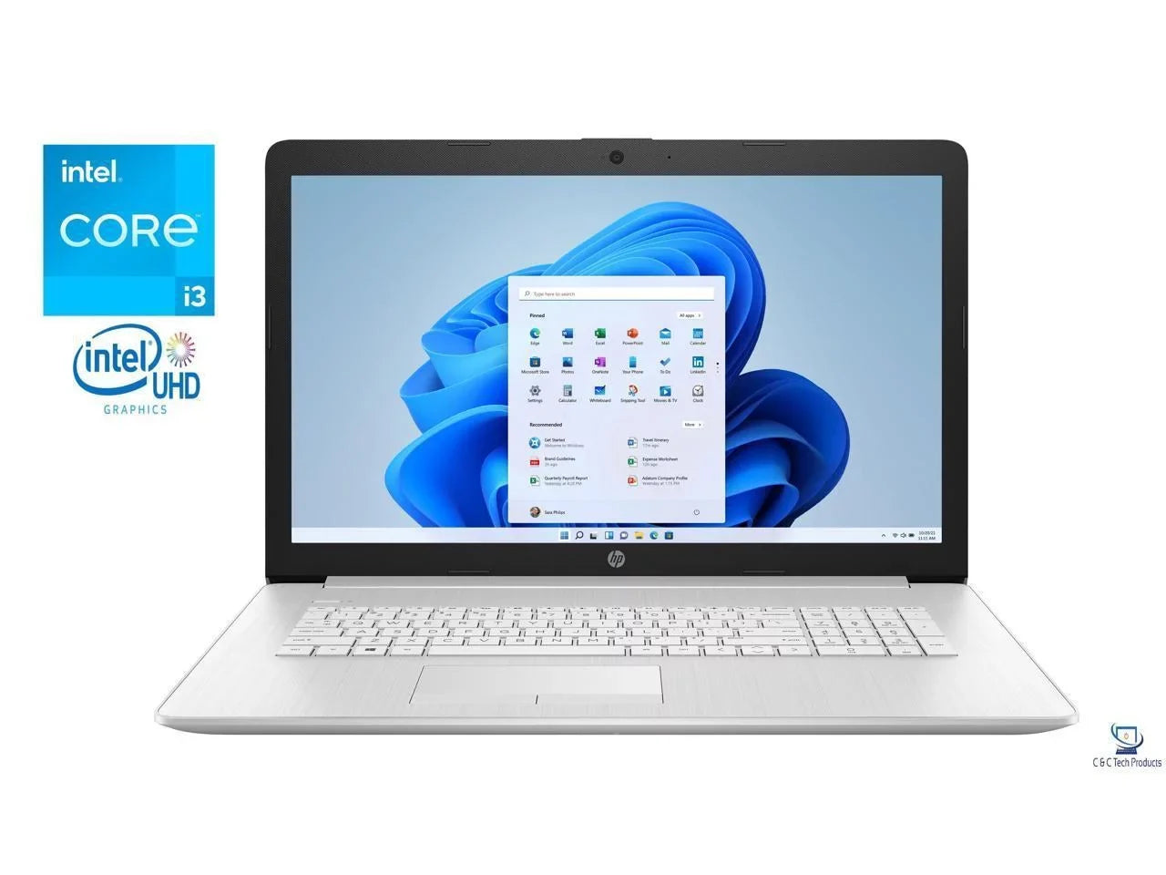 1600 Core HD+ DDR4 x 17.3" Processor,8GB i3-1115G4 11 RAM,1TB SSD,Intel Pro Notebook,11th Intel Gen UHD HP 900 Bluetooth,USB,HDMI,Windows Graphics,Wifi-AC,