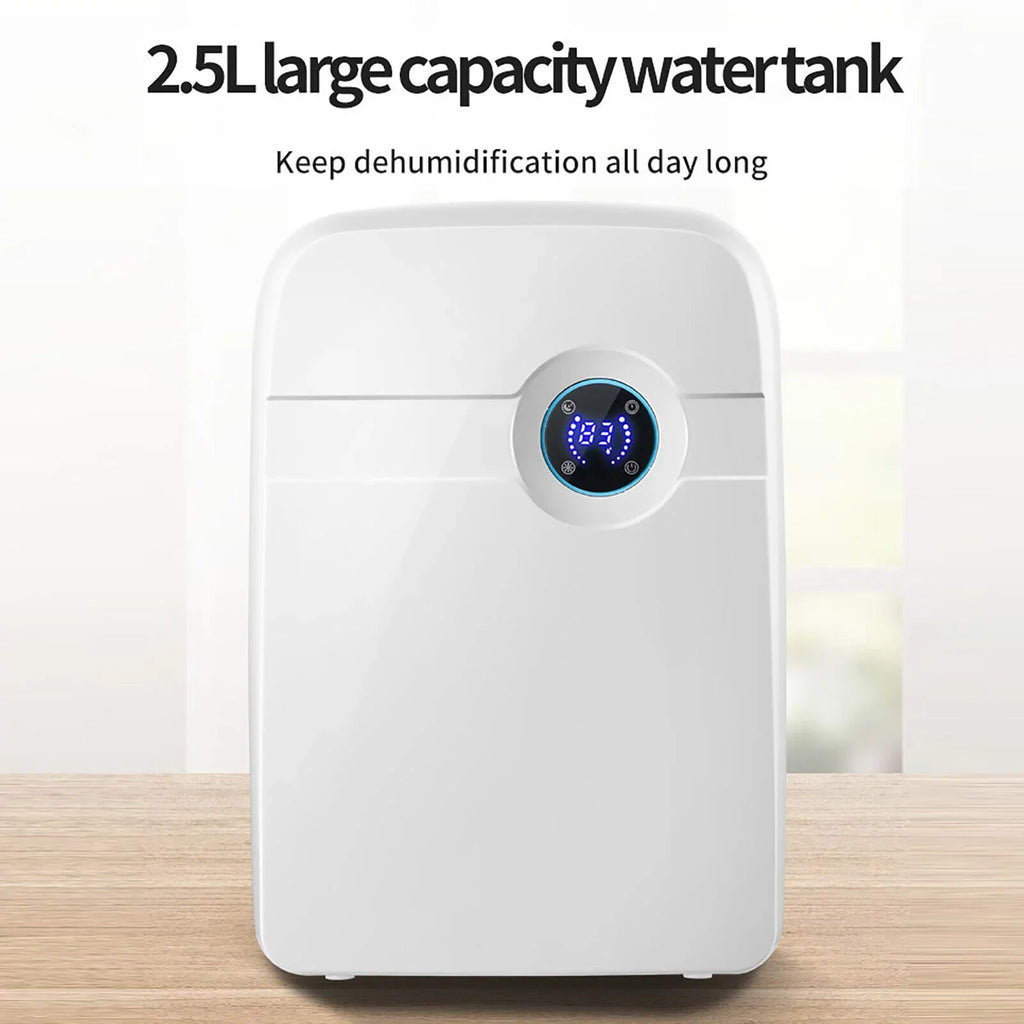 Dryer Water Compact Moisture Tank Hose MIni Caravan Dehumidifier RV Bedroom 2.5L ZhdnBhnos w/ Drain Portable Garage for