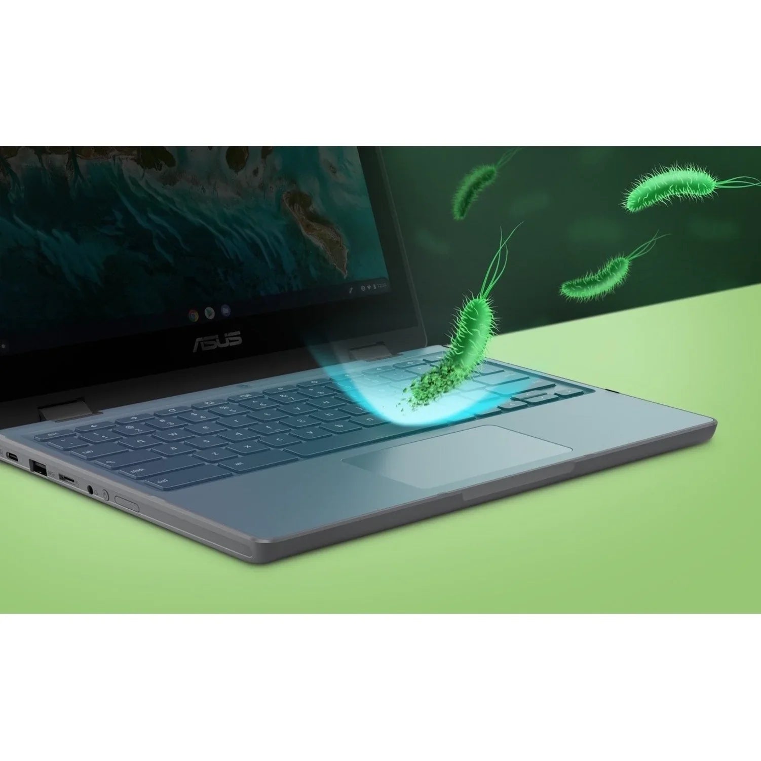 Flip ChromeOS, Chromebook 11.6" Touchscreen, CR1100FKA-YZ184T Intel 64GB Asus Celeron SSD, N5100,