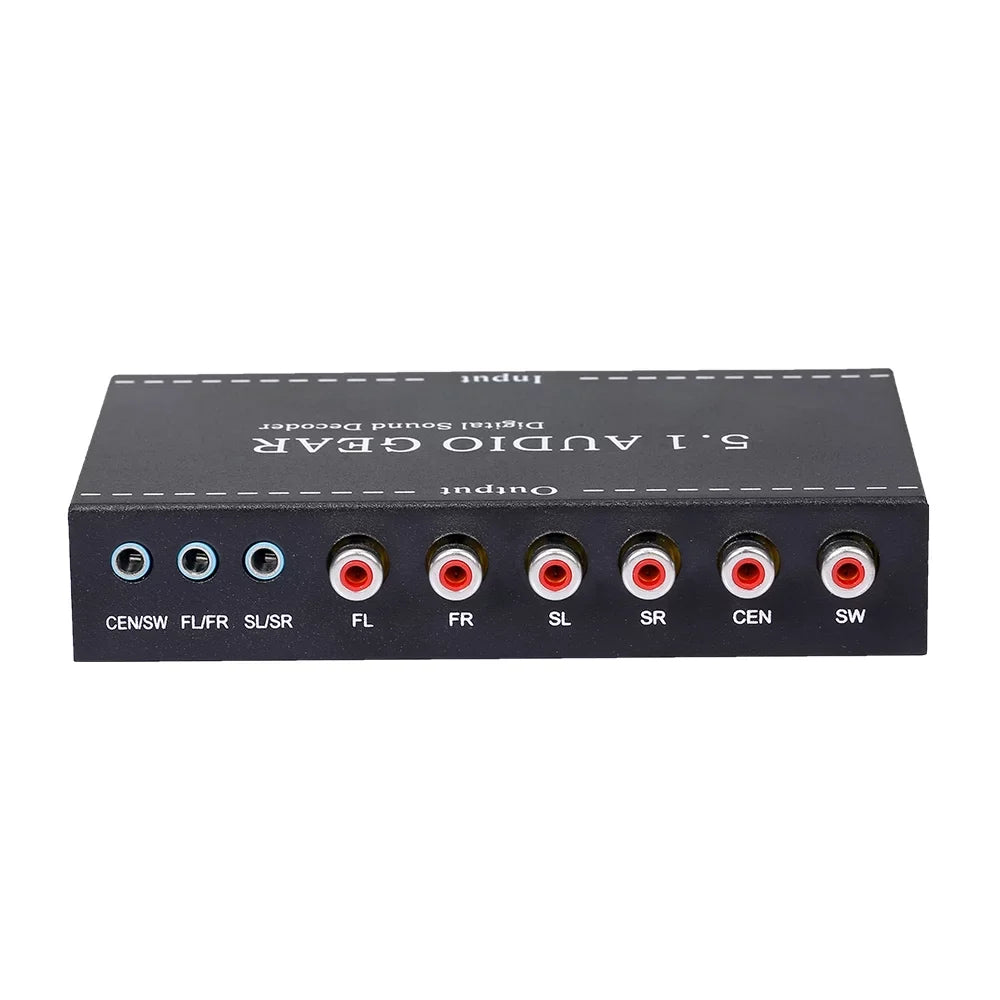 5.1 Sound Plug 3.5mm NK-A6L Digital Gear Walmeck Converter Decoder Audio Output Audio Audio Dolby AC-3 Replacement for Digital