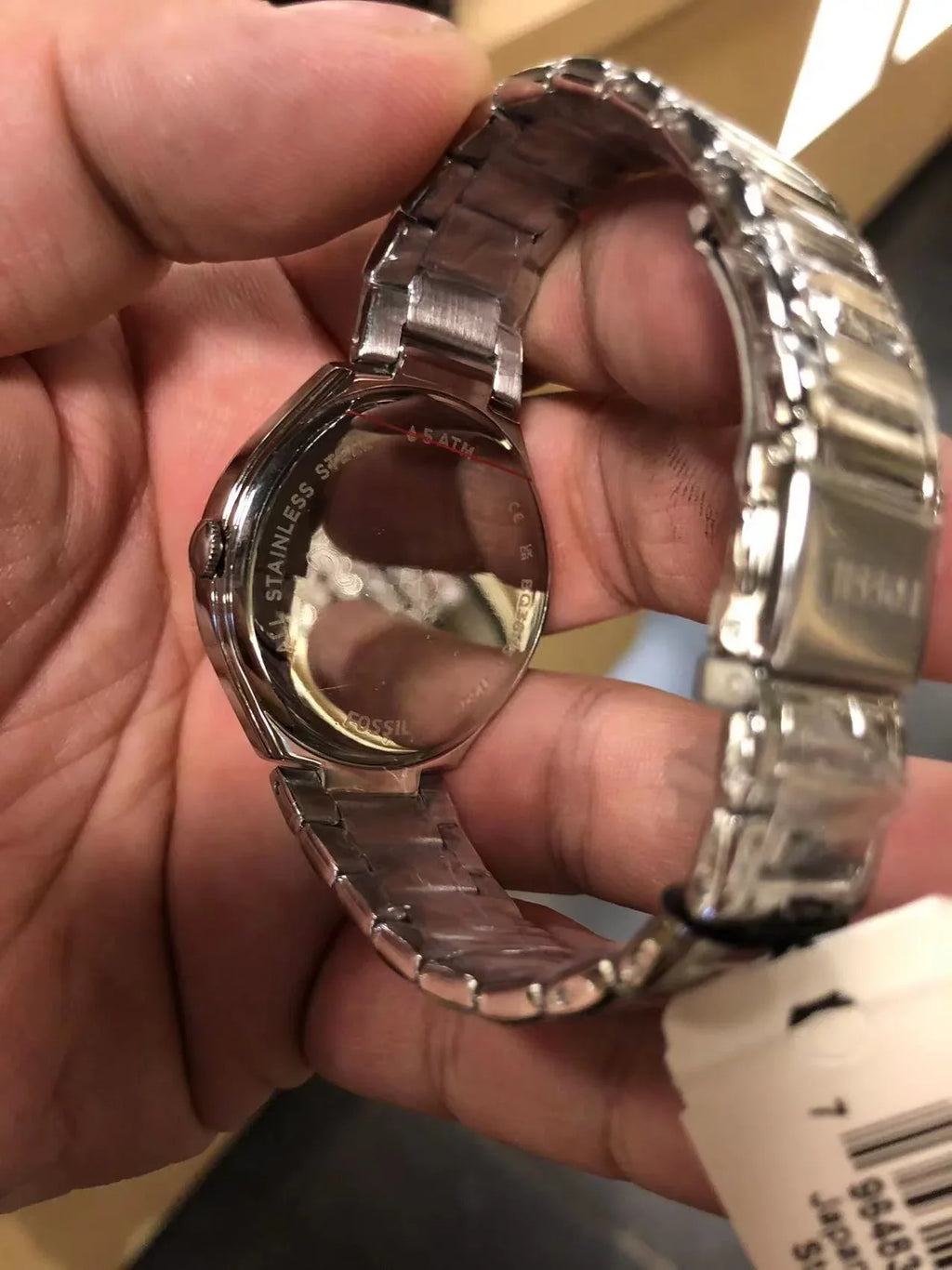 Ashtyn Steel Stainless Date Fossil Three-Hand Watch BQ3843
