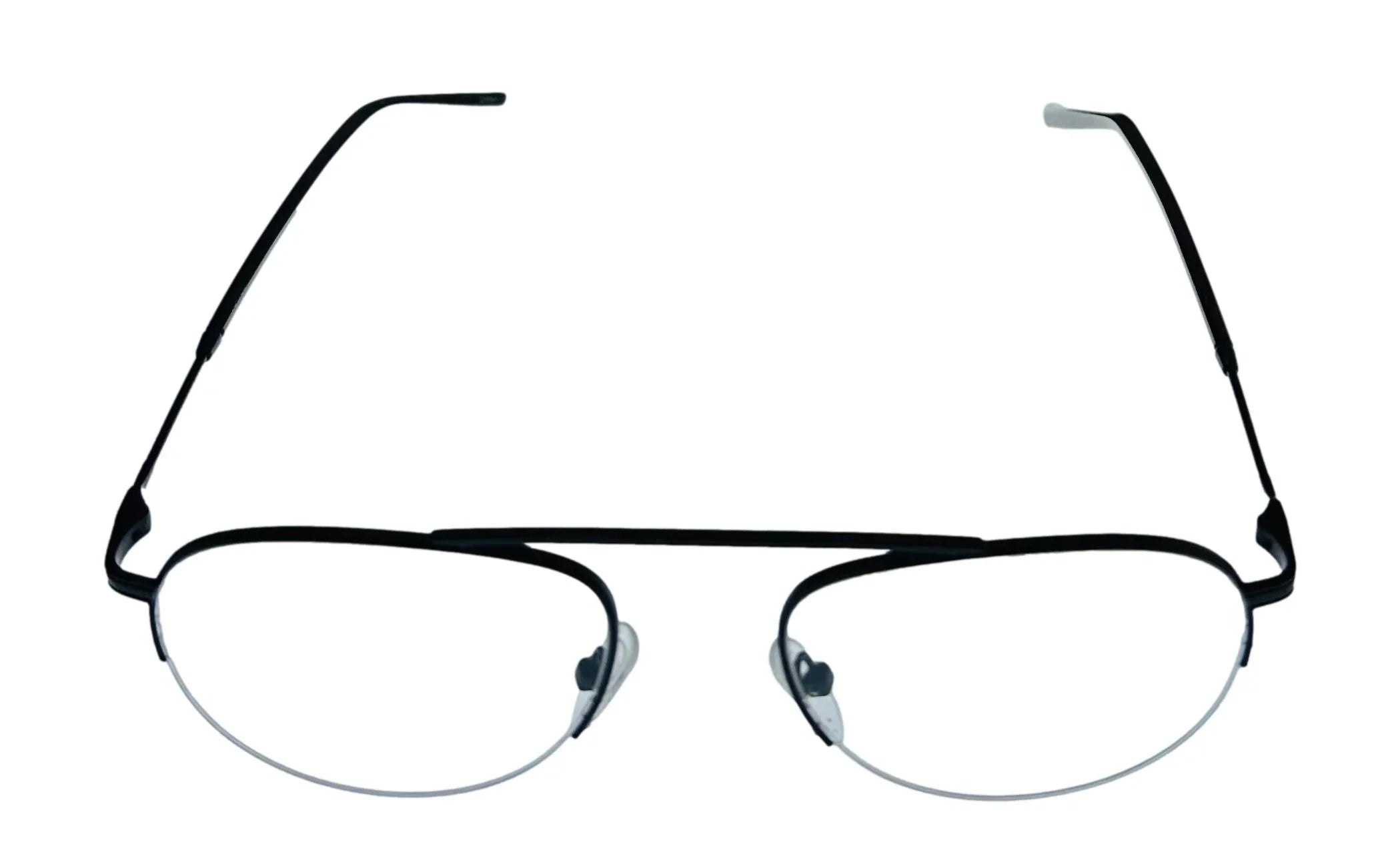 Jones Black Frame. York J359. Aviator Metal 53mm Eyewear Mens Matte New Rimless