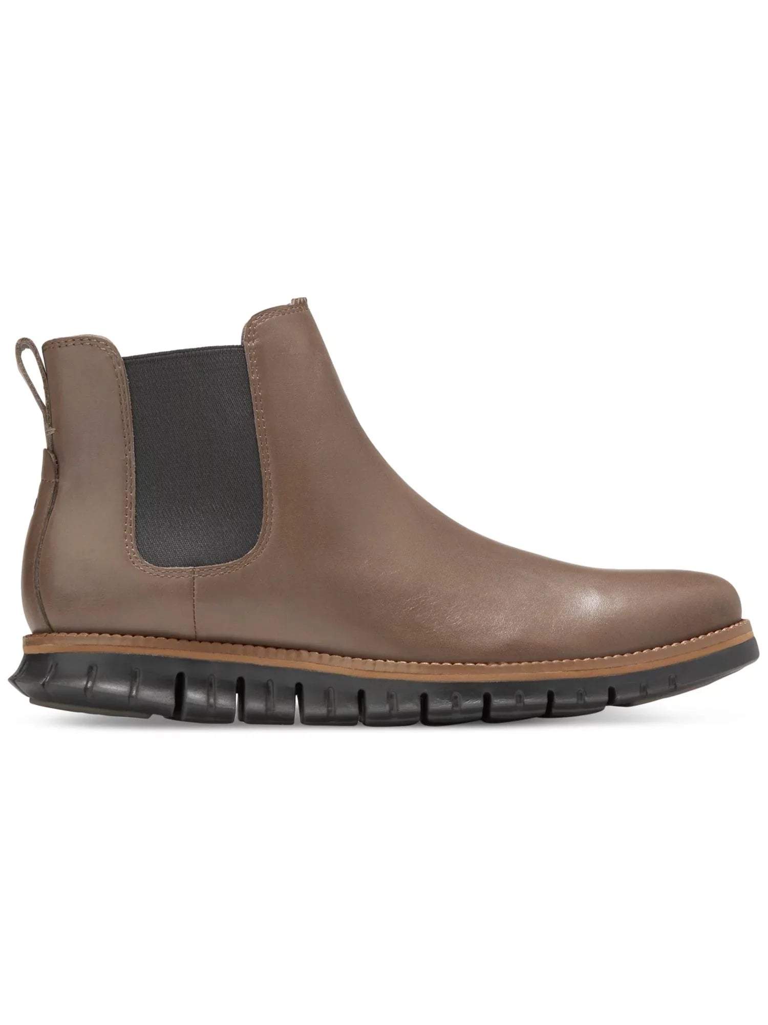 Mens COLE Brown Zerogrand Round M 7 Waterproof HAAN Comfort Chelsea Wedge Toe